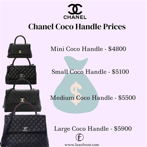 chanel coco handle price increase|chanel coco top handle medium.